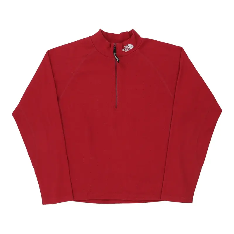 The North Face Fleece - Medium Red Polyester