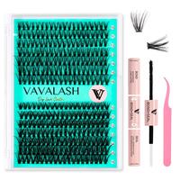 DIY Lash Extension Kit - 280PCS Lash Clusters (30D & 40D, 0.07D, 10-16mm) with Bond, Seal, and Tweezers for At-Home Eyelash E...