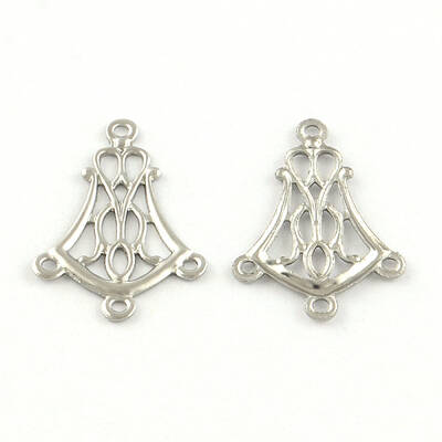 Non-Tarnish 304 Stainless Steel Hollow Flower Chandelier Component Links