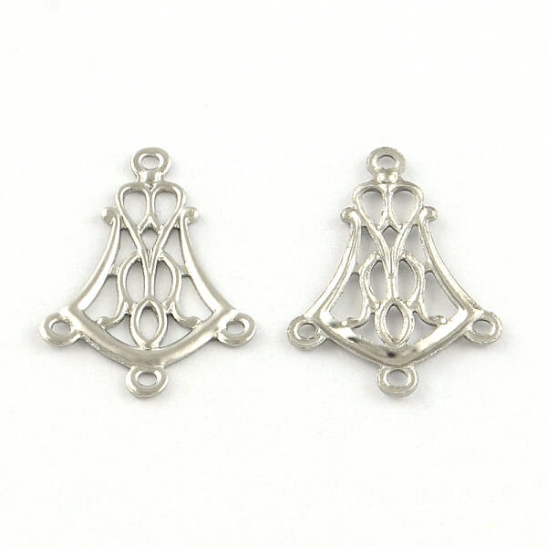 Non-Tarnish 304 Stainless Steel Hollow Flower Chandelier Component Links