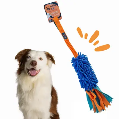 Ruffle Tug Plush Tug Toy    |    Dog Toys | Tug Toy | Dog Games | Bungee Dog Toy | Dog Enrichment Toys | Interactive Dog Toys...