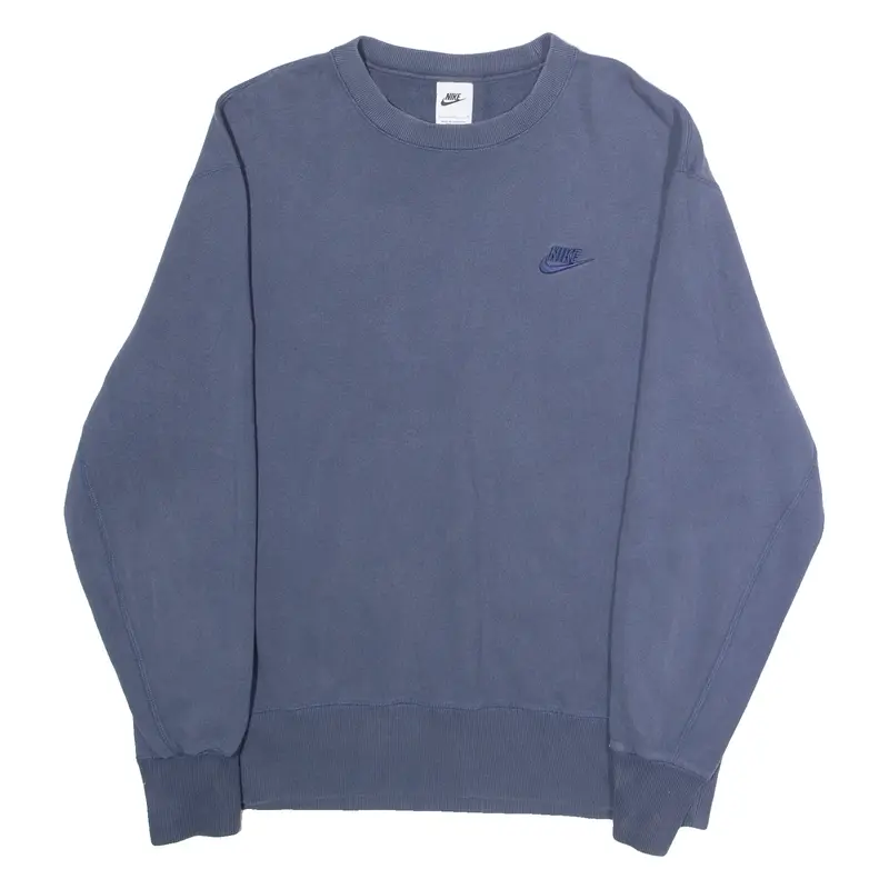 NIKE Mens Sweatshirt Blue Crew Neck XL