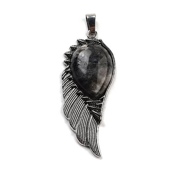Natural Larvikite Big Pendants