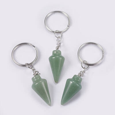 Natural Green Aventurine Keychain