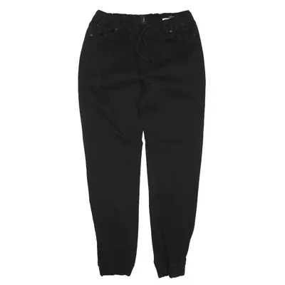 JEANILOGIE Trousers Black Regular Tapered Womens W30 L27