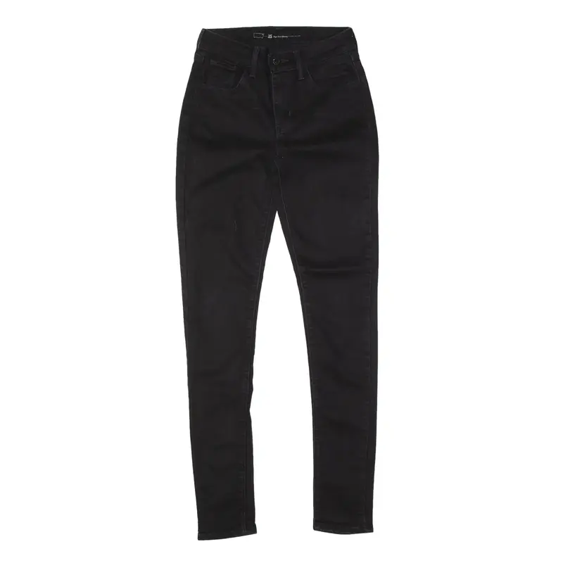 LEVI'S High Rise Jeans Black Denim Slim Skinny Womens W25 L30