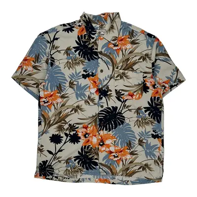 Caribbean Joe Hawaiian Shirt - Large Multicoloured Viscose