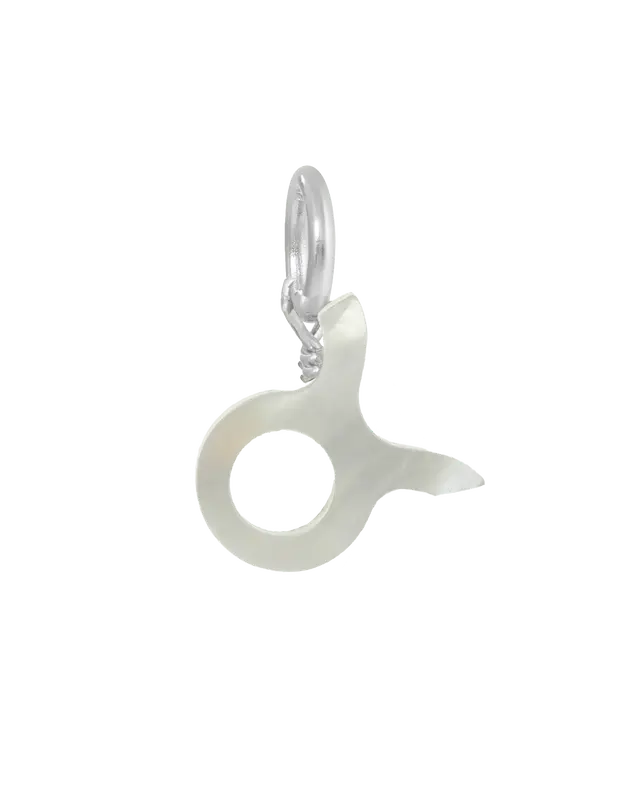 MOP Zodiac Charm | Metal Color: Silver | Sign: Taurus