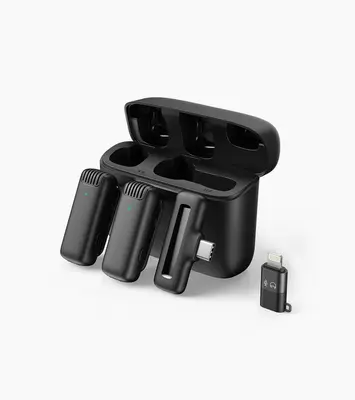 J13 3-In-1 Wireless Microphones with Smart Charging Case
