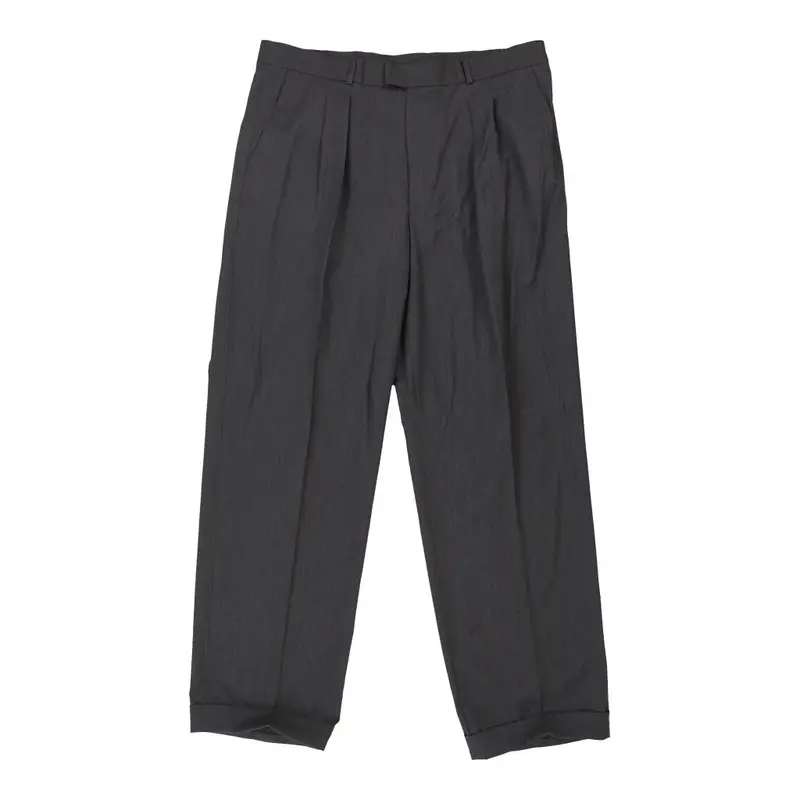 Versus By Versace Trousers - 37W 33L Grey Virgin Wool