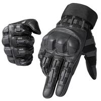 Outdoor Full Finger Protective Gloves, 1 Pair Rubber Hard Shell Full Finger Highly Sensitive Touch Screen Gloves, Outdoor Pro...