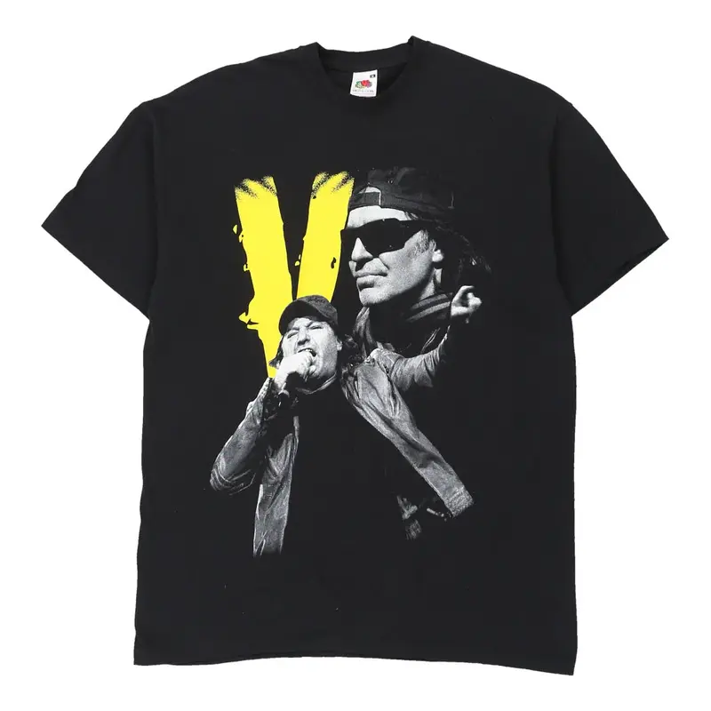 Vasco Rossi Fruit Of The Loom Band T-Shirt - Medium Black Cotton