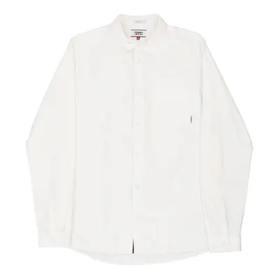 Tommy Jeans Shirt - Medium White Cotton