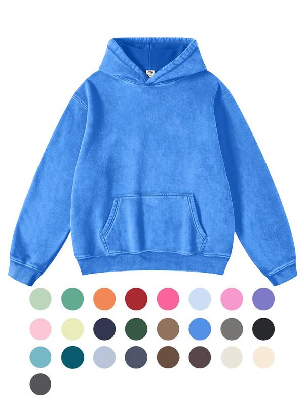FAIABLE FADE CRAFT Unisex Casual Oversized Acid Wash tops Hoodie Pullover - Athletic & Warm, Long Sleeve Relaxed Fit Swe
