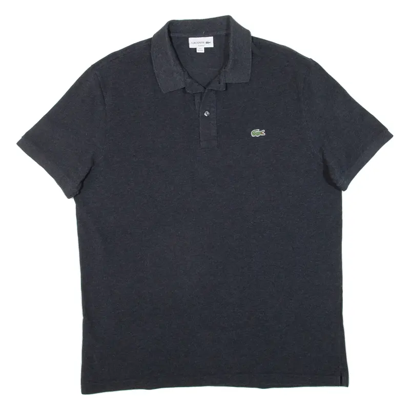LACOSTE Slim Fit Mens Polo Shirt Black 2XL