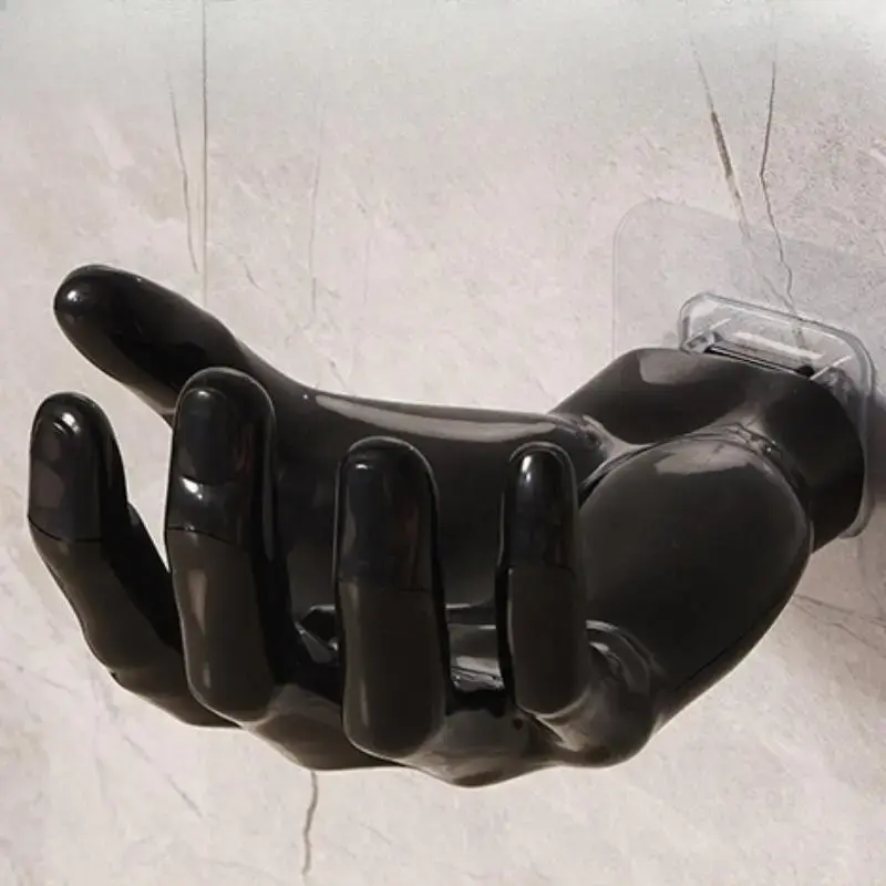 Hand Shaped Wall Mounted Hook, 1 Count Summer Punch-free Adhesive Hook, Home Decor Ideas, Household Storage Hook for Kitchen ...