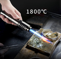 1800° High Temperature Spray Gun Butane Gas Blowtorch Jet Lighter - Kitchen Utensils with Metal and Outdoor Windproof Packag...