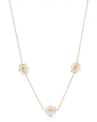 Fiores Choker Necklace | Metal Color: Gold | Length: Choker (13.5 - 15.5 inches)