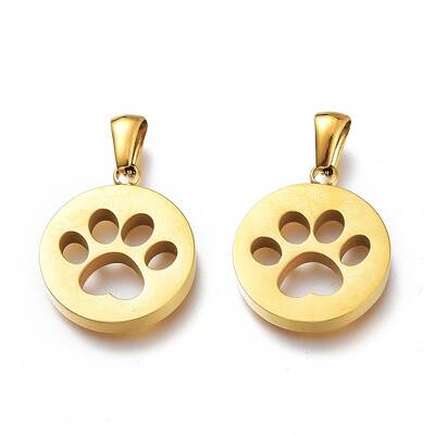 Ion Plating(IP) 304 Stainless Steel Pet Pendants
