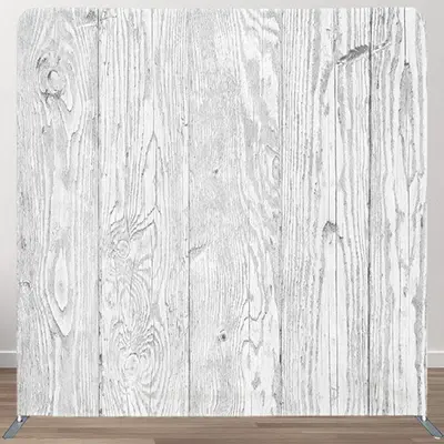 Aperturee White Wood Plank Texture Party Backdrop For Decor - Aperturee
