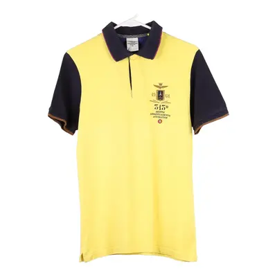 Aeronautica Militare Polo Shirt - Small Yellow Cotton