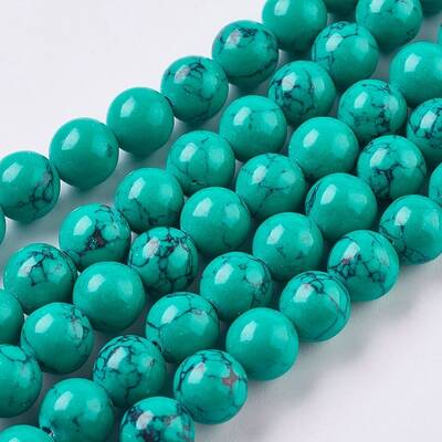 Synthetic Turquoise Beads Strands