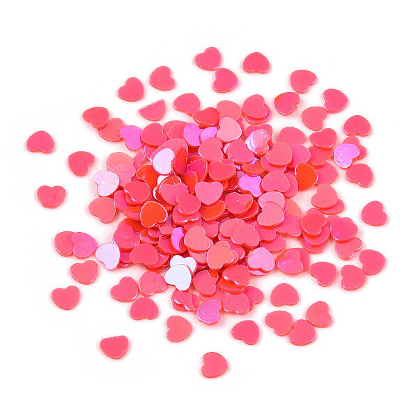 Heart AB Color Plated Ornament Accessories