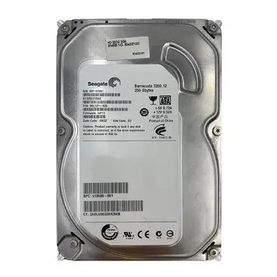 9SL131-020 Seagate BarraCuda 7200.12 Series 250GB 7200RPM SATA 3Gb/s 8MB Cache (CE) 3.5-Inch Hard Drive