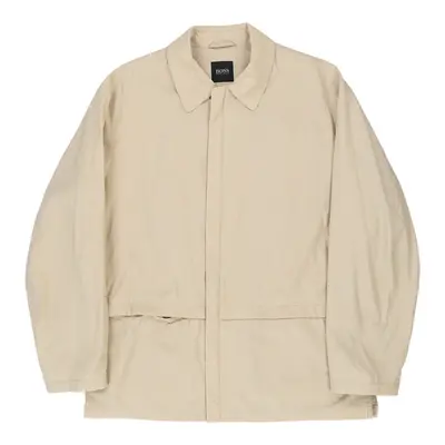 Hugo Boss Jacket - Large Beige Cotton