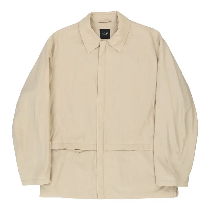 Hugo Boss Jacket - Large Beige Cotton