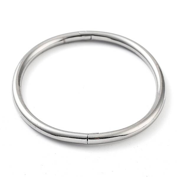 Non-Tarnish 201 Stainless Steel Hinged Bangle