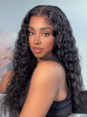 Facebook Special Offer Bye-Bye KnotsTM Wig 7x5 Quick Glueless Wet & Wavy Water Wave Invisible Knots Wig
