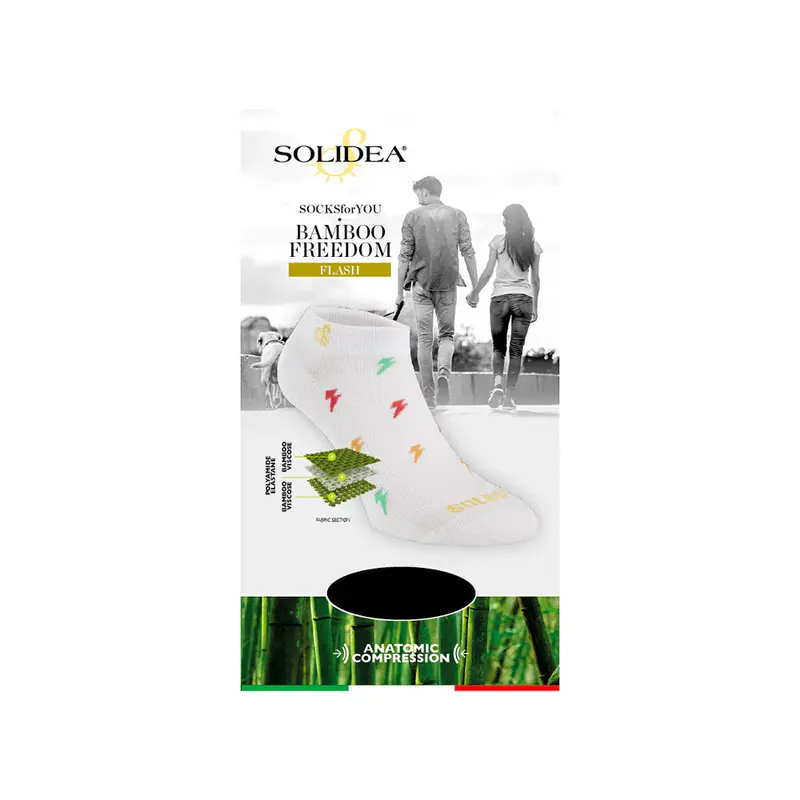 Solidea Socks for you Bamboo Freedom Flash Socks Breathable Fabric 2M White