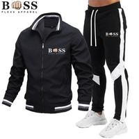 2023 Men's  Tracksuit Sets Autumn Clothes Sportswear Two Piece Set Men Jacket Sweatpants Brand Clothing Male Sweatsuit Sport