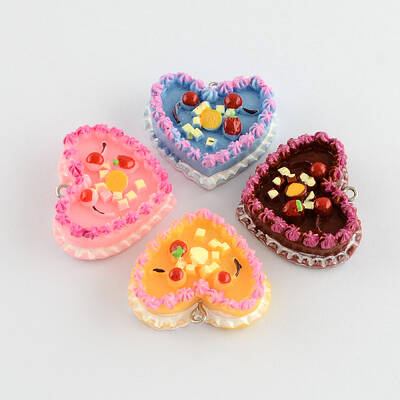Food Resin Cake Pendants