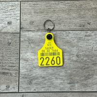Cow tag keychains