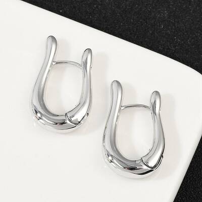Brass Hoop Earrings