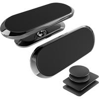 2 Pack Magnetic Phone Mount for Car, [ Magnet 8Count ] [ Super Strong Magnet ] [ 4 Metal Plates ] Phone Holder for Car, for P...