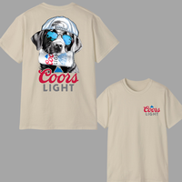 Coors Light T-shirt, Custom Dogs Beer Tees, Cool Dog with Coors Light T-shirt, Perfect Beer And Dog T-shirt For Women, For Me...