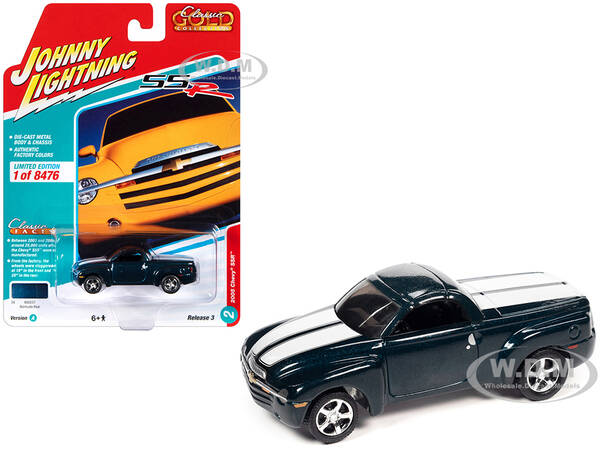2005 Chevrolet SSR Pickup Truck Bermuda Blue Metallic with White Stripes \