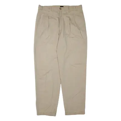 STRUCTURE Chino Mens Trousers Beige Regular Tapered W38 L34