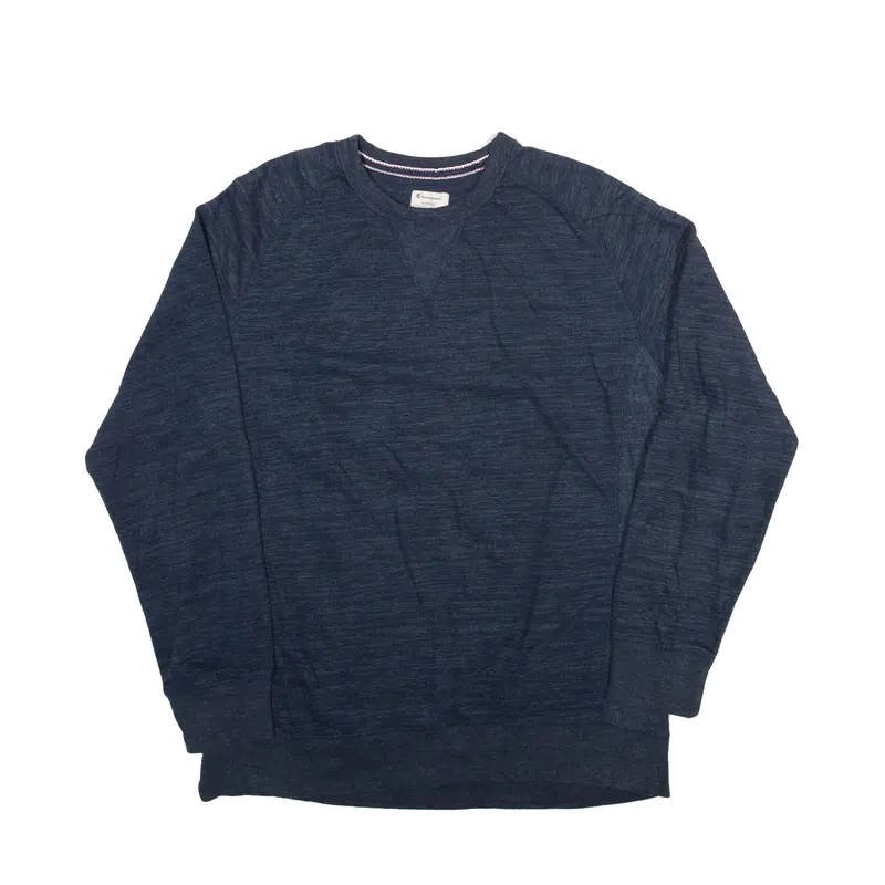 CHAMPION Sweatshirt Blue Crew Neck Mens L