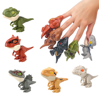 10 PCS Jurassic Park Painless Biting Finger Dinosaur Toy-Openable Mouth-Movable Joints-Fun Birthday and Festival Gift for Kid...