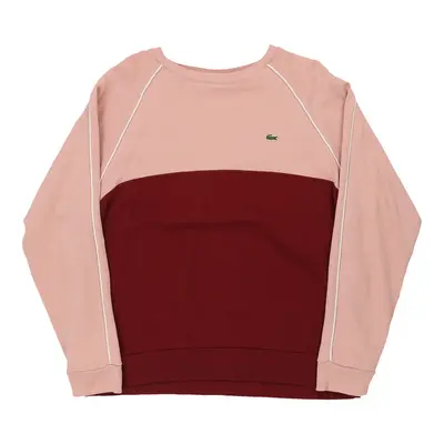 Lacoste Sweatshirt - XL Red Cotton
