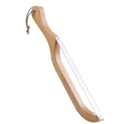 Wooden Bread Knife, 1 Count Stainless Steel Bread Slicing Knife with Hanging Rope, Bread Knife for Homemade Bread Sourdough B...