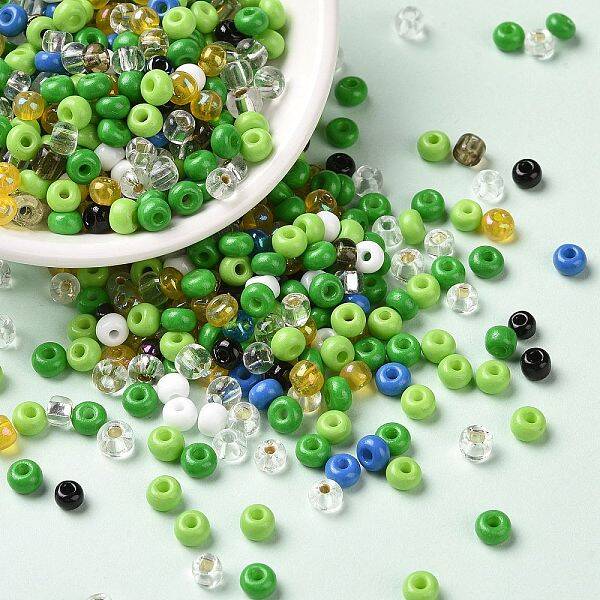 Opaque & Transparent & Metallic Colours Glass Seed Beads