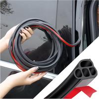 Door Rubber Seal Strip,Double Layer L Shape Automotive Weather Stripping,Universal Soundproofing  Door Seal Strip  Accessorie...