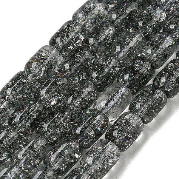 Transparent Crackle Glass Beads Strands