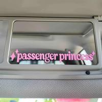 Passenger Princess Car Mirror Sticker, Car Interior Decorative Sticker, Universal Car Interior Decoration Accessories for Car...