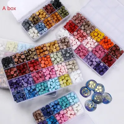 Multi-color Wax Seal (1 Box), Wax Seal Stamps, DIY Seal Wax for Scrapbooking, Journaling, Gift Wrapping, Envelope Sealing